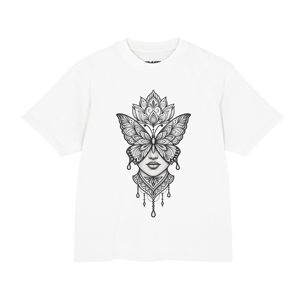 Mystical Butterfly Woman Graphic T-Shirt