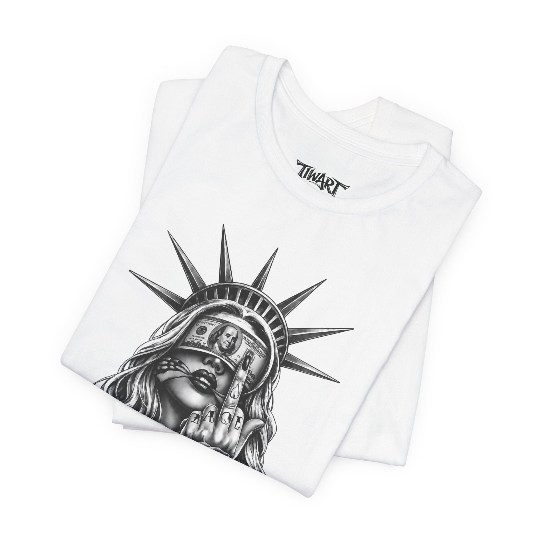 Statue of Liberty Graphic Tee - 'No Money No Funny' Urban Streetwear T-Shirt