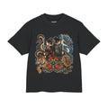 Samurai & Mythical Beasts Graphic Tee - Dragon, Tiger & Snake Japanese Tattoo Design