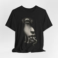 Surreal One‑Eyed Dog Graphic Tee — Monochrome Psychedelic Art T‑Shirt