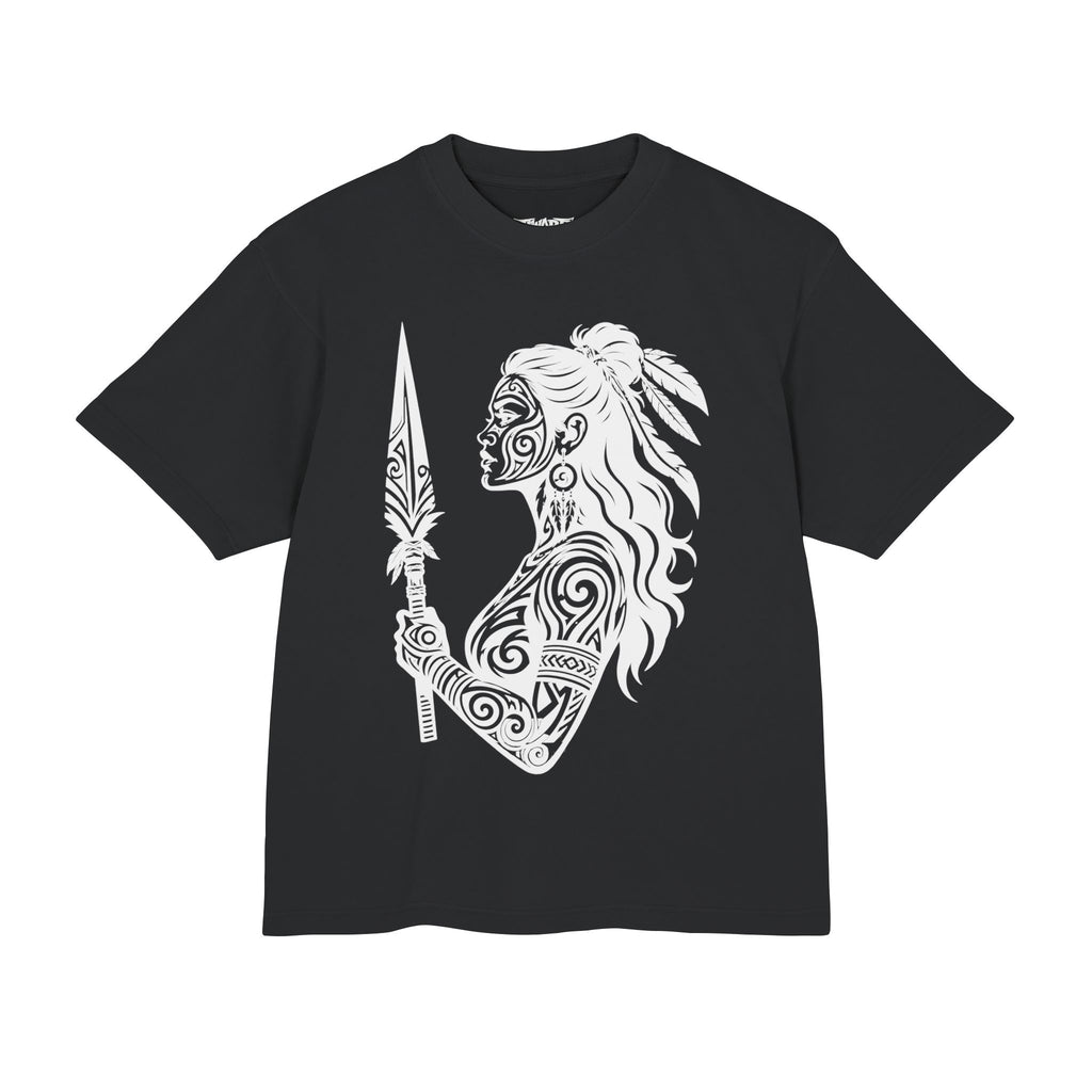 Warrior Silhouette Tee — Tribal Spear Graphic T-Shirt