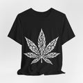 Cannabis Leaf Tribal Tee - Floral Mandala Marijuana T-Shirt