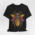 Mystic Bug Goddess T‑Shirt — Ornate Insect Mask Graphic Tee