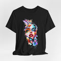 Watercolor Face & Butterfly T-Shirt — Colorful Artistic Portrait Tee