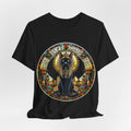 Egyptian Cat Pharaoh T-Shirt — Vintage Hieroglyphic Pyramids Graphic Tee