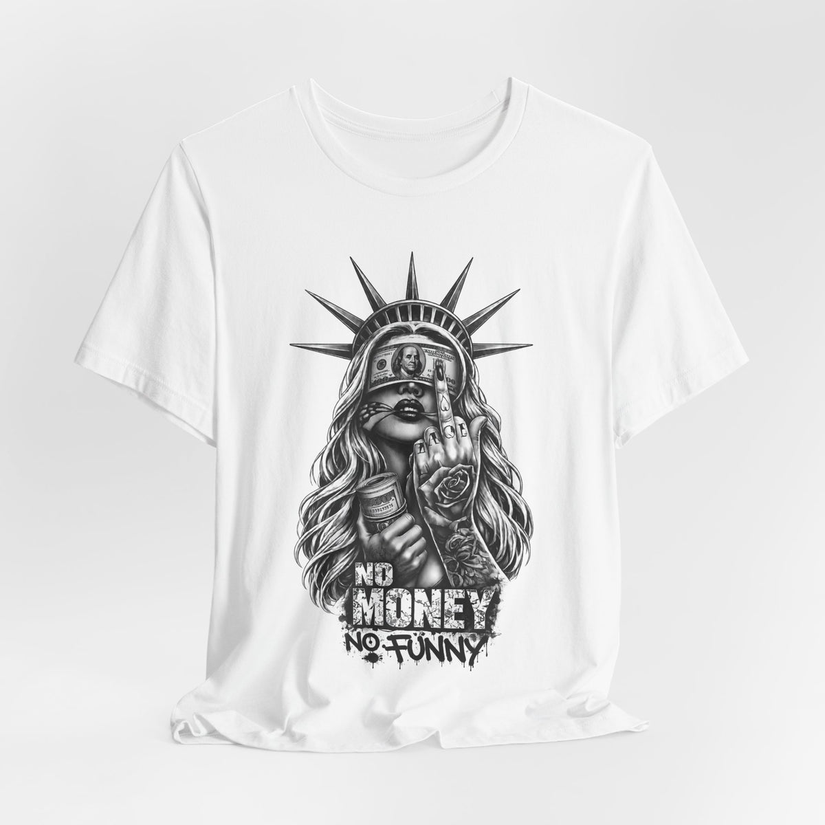 Statue of Liberty 'No Money No Funny' Graphic Tee