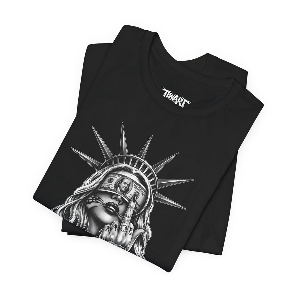 Statue of Liberty 'No Money No Funny' Graphic Tee