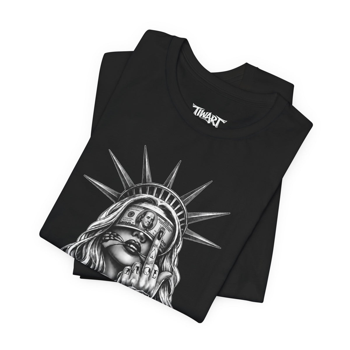Statue of Liberty 'No Money No Funny' Graphic Tee