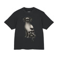 Surreal Eye-Face Dog Graphic Tee — Avant-Garde Art T-Shirt