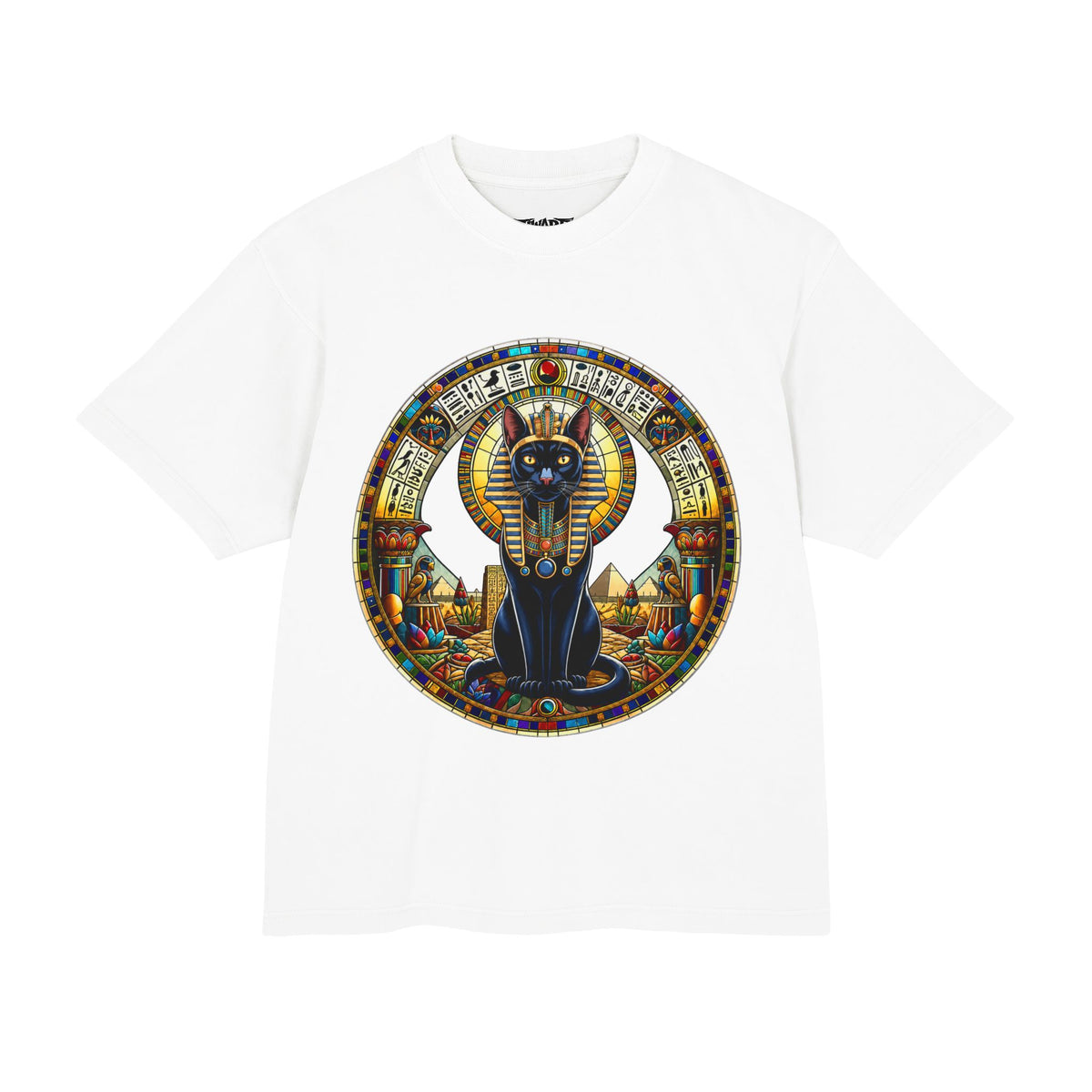 Egyptian Cat Pharaoh T-Shirt — Ancient Egyptian Cairo Art Graphic Tee