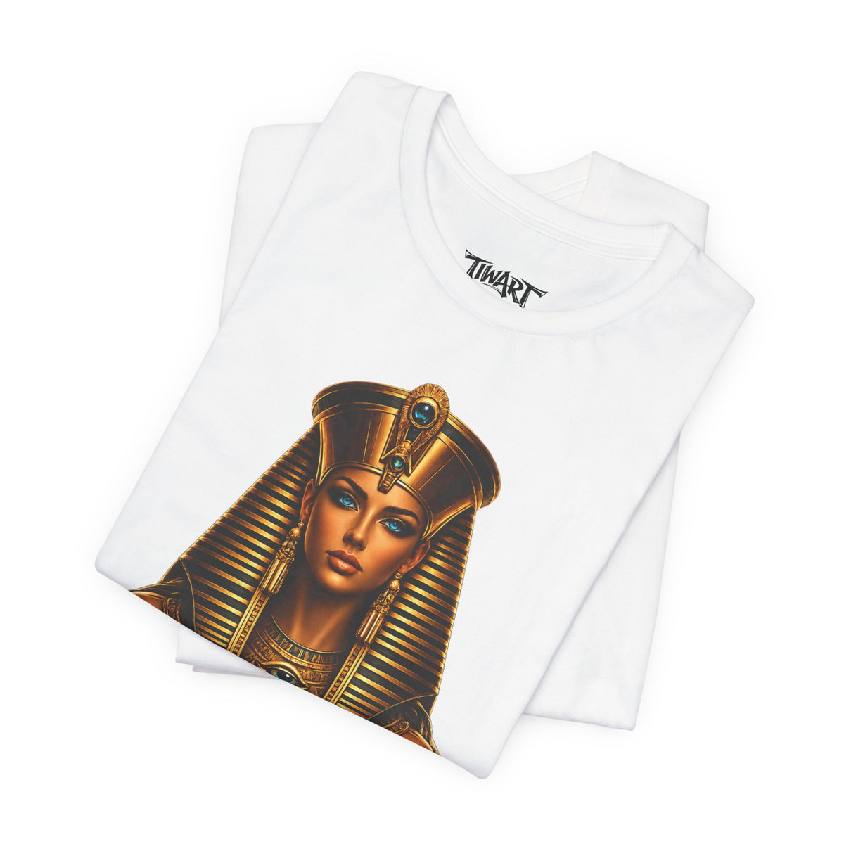 Pharaoh Goddess Tee — Golden Egyptian Sphinx Graphic T-Shirt