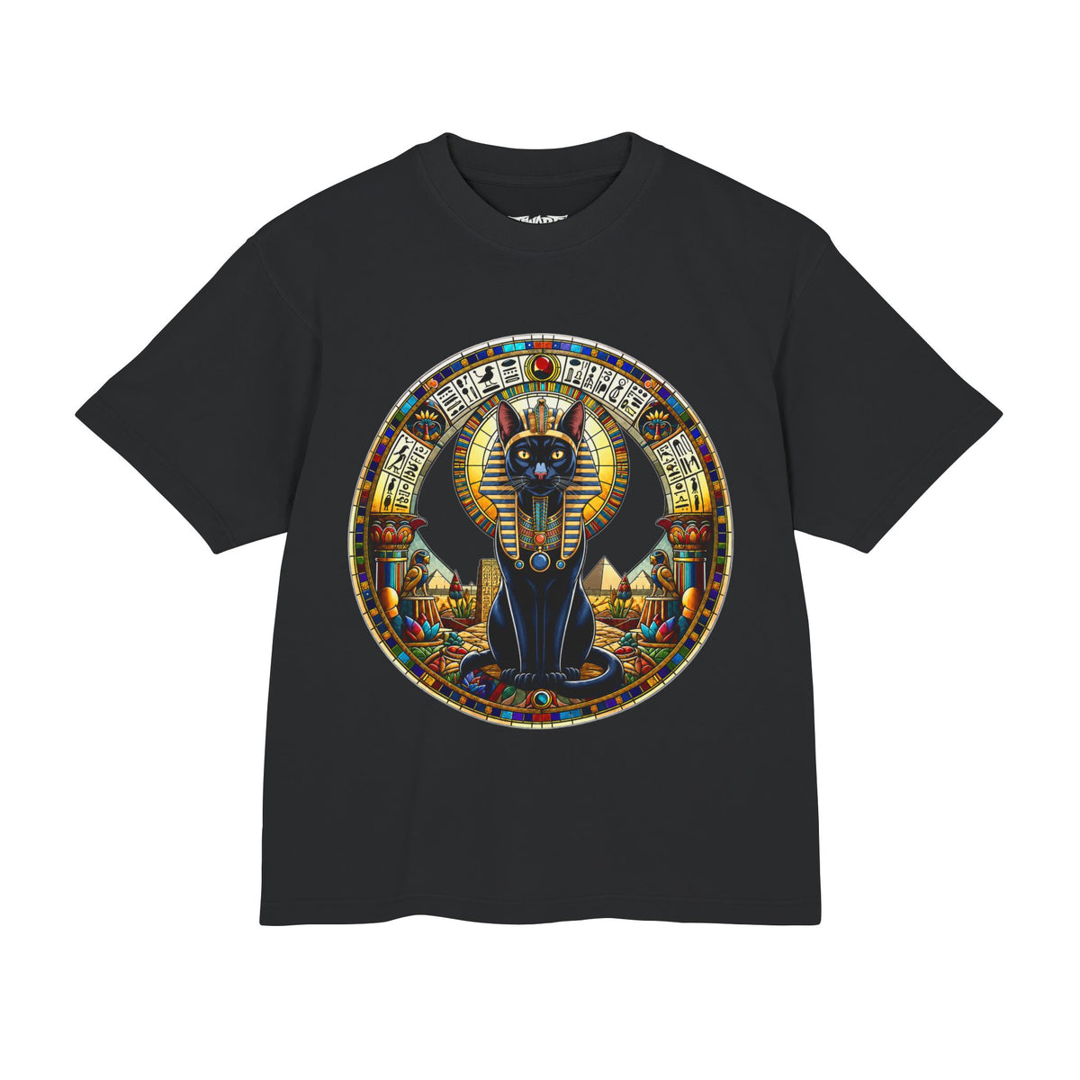 Egyptian Cat Pharaoh T-Shirt — Ancient Egyptian Cairo Art Graphic Tee