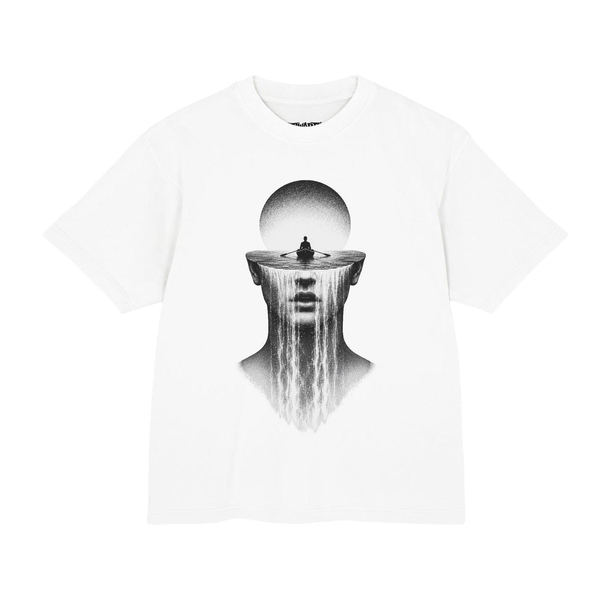 Surreal Fountain Face Graphic T-Shirt