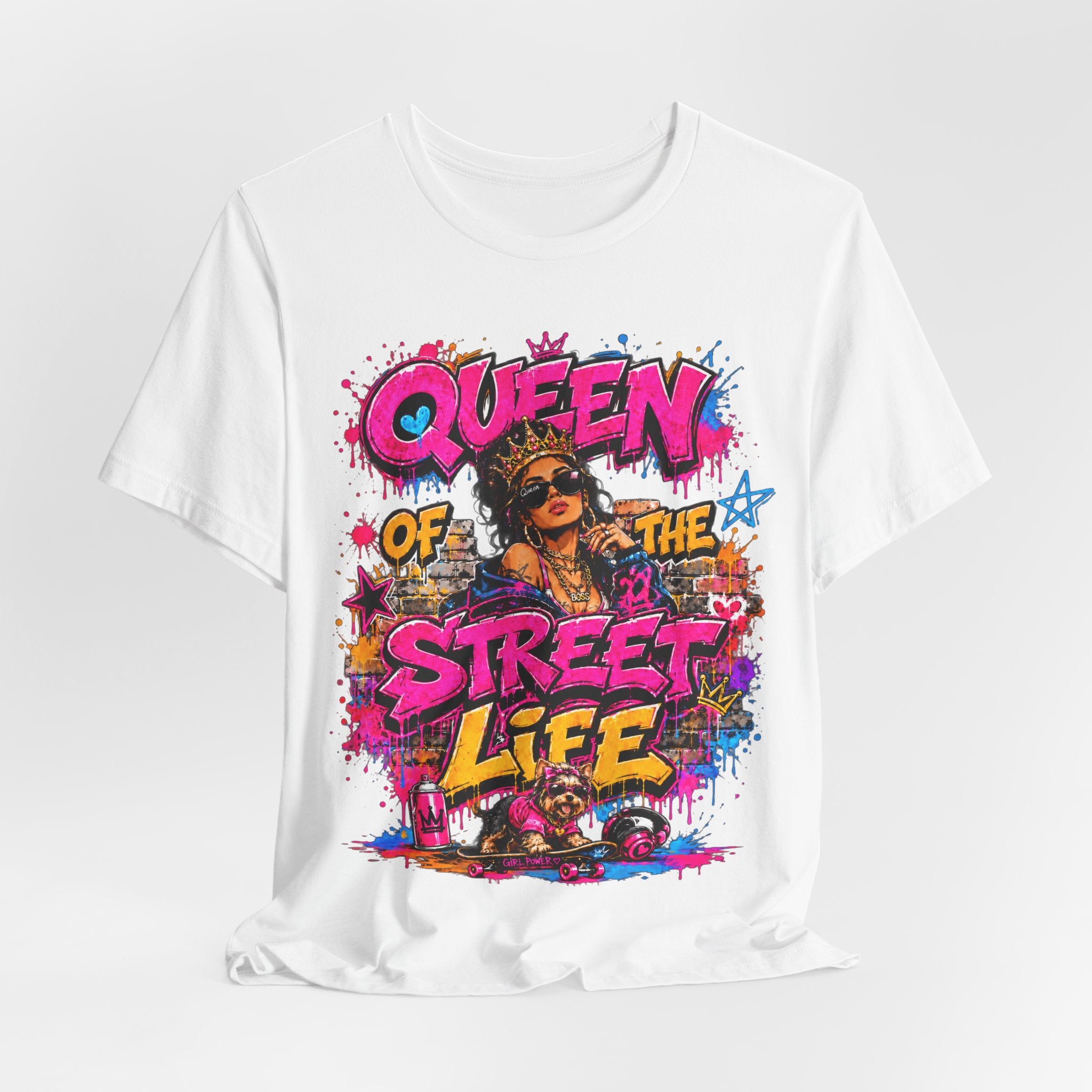 Queen of the Street Life T-Shirt — Bold Graffiti Urban Tee