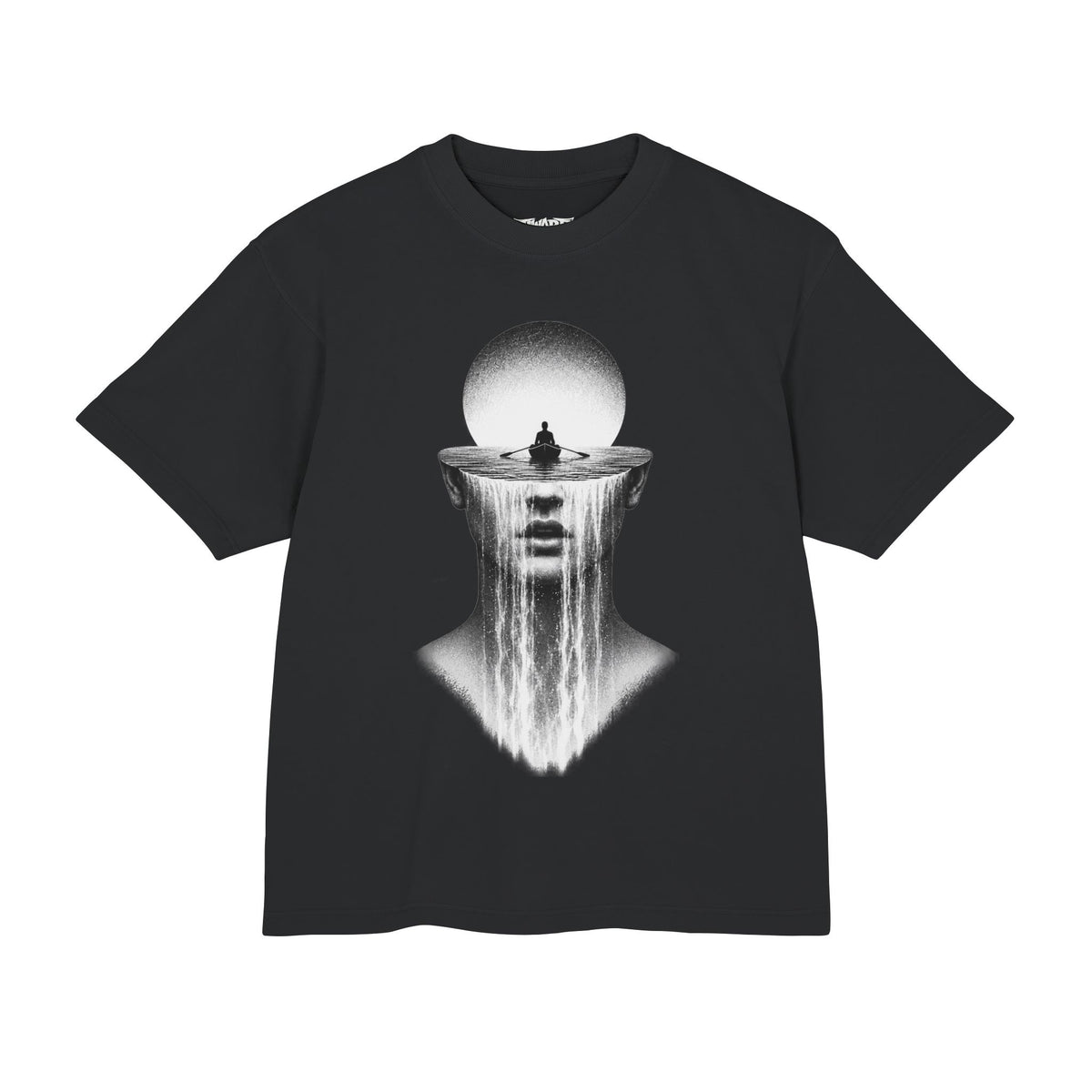 Surreal Fountain Face Graphic T-Shirt