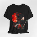 Ninja Warrior Tee — Red Moon Samurai Mask T-Shirt