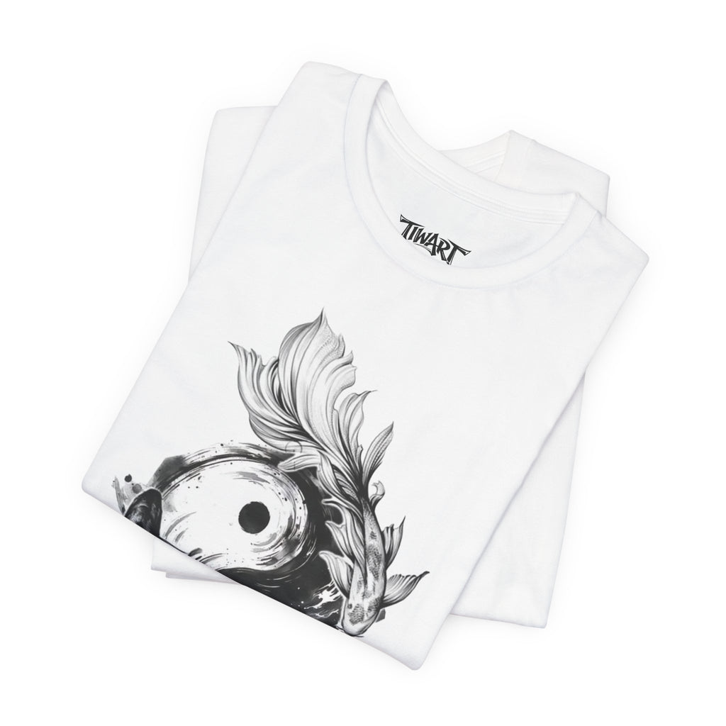 Yin Yang Koi Fish T-Shirt — Zen Balance Graphic Tee