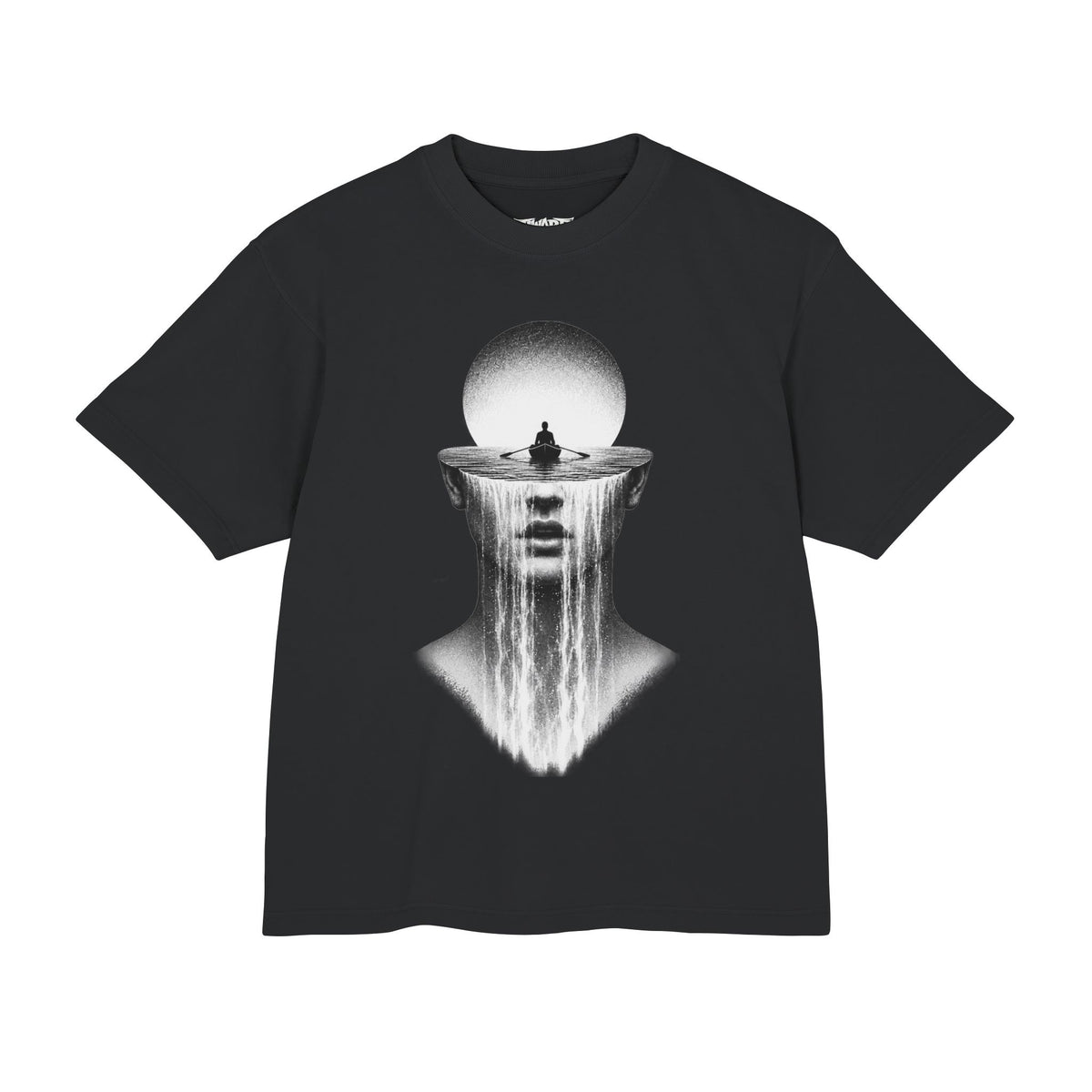 Mystical Moon Fountain Graphic T-Shirt