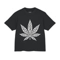 Ornate Cannabis Leaf Graphic T-Shirt