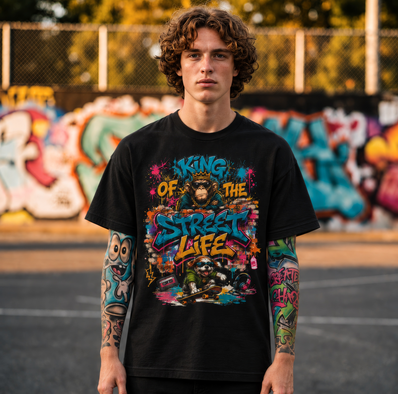 King of the Streets Graffiti T-Shirt