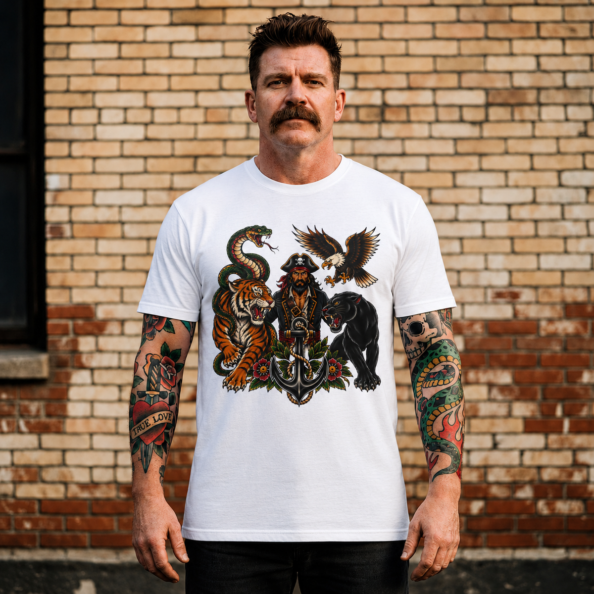 Pirate Captain & Wild Beasts Graphic Tee