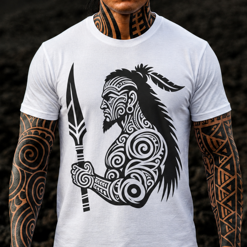Tribal Warrior Spear T-Shirt