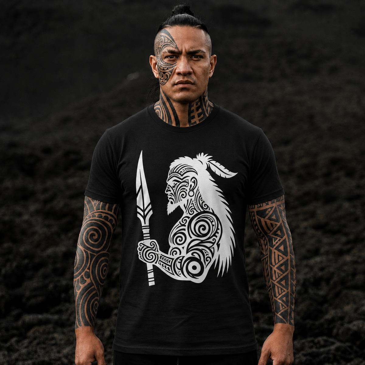 Tribal Warrior Spear T-Shirt