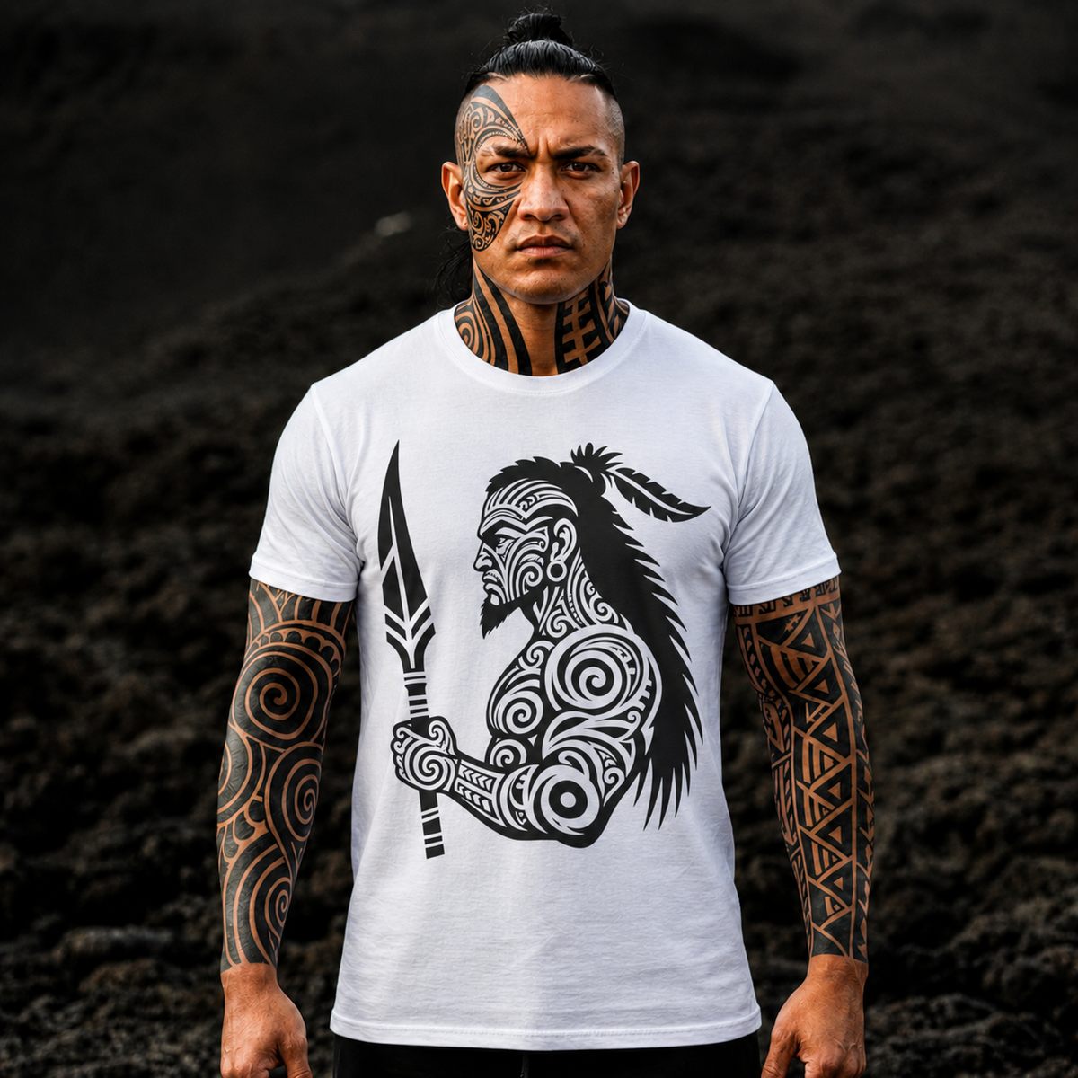 Tribal Warrior Spear T-Shirt