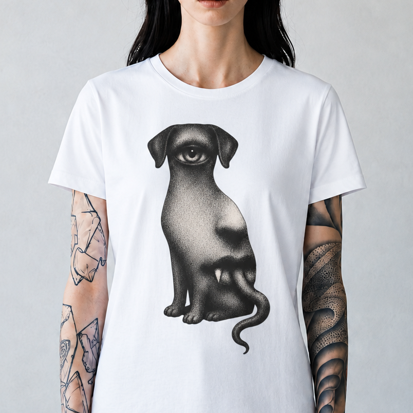 Surreal One-Eyed Dog T-Shirt