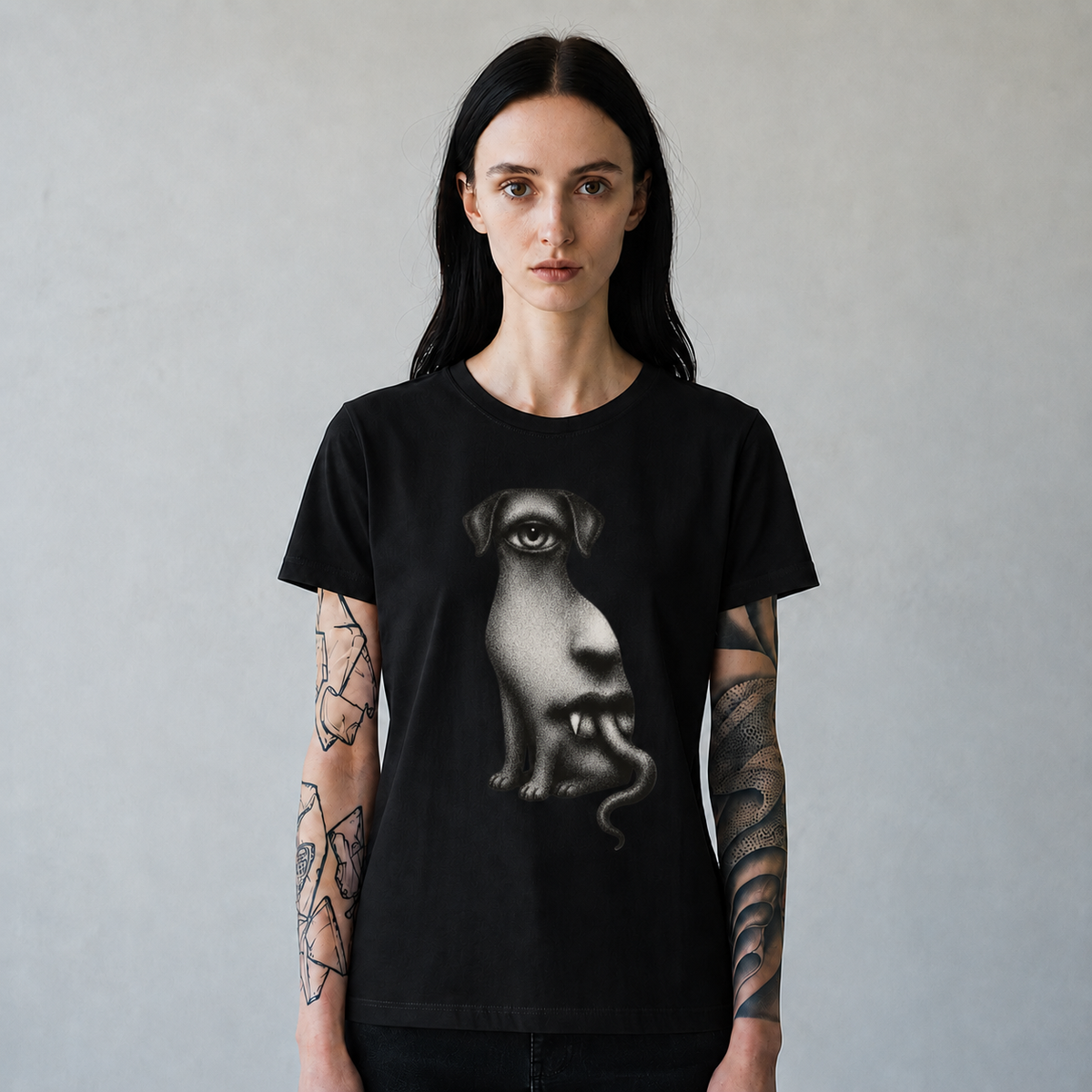 Surreal One-Eyed Dog T-Shirt
