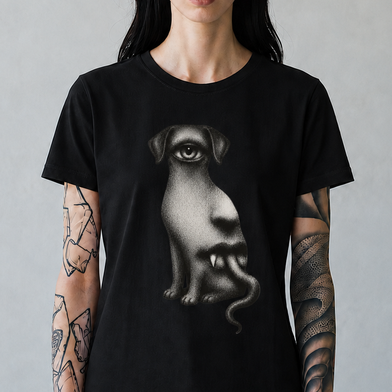 Surreal One-Eyed Dog T-Shirt