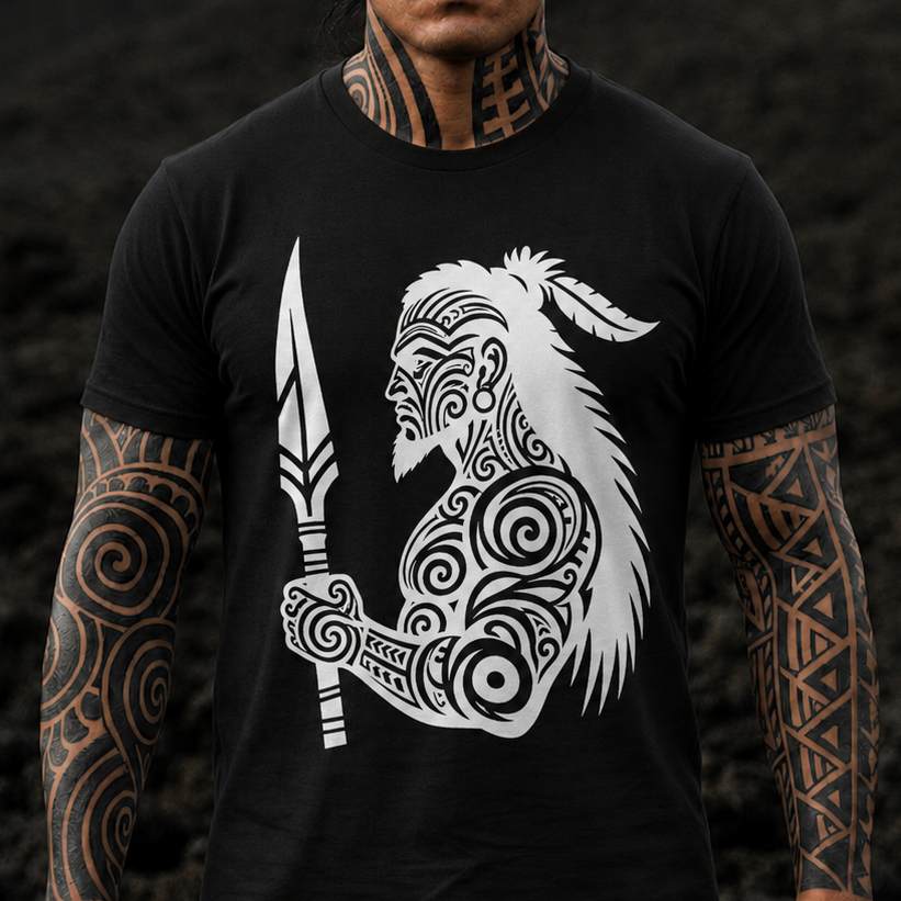 Tribal Warrior Spear T-Shirt